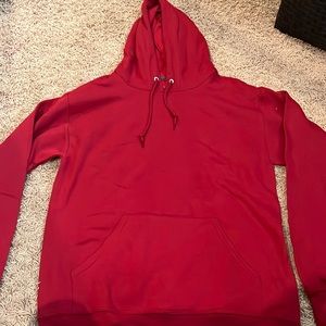 plain red sweatshirt